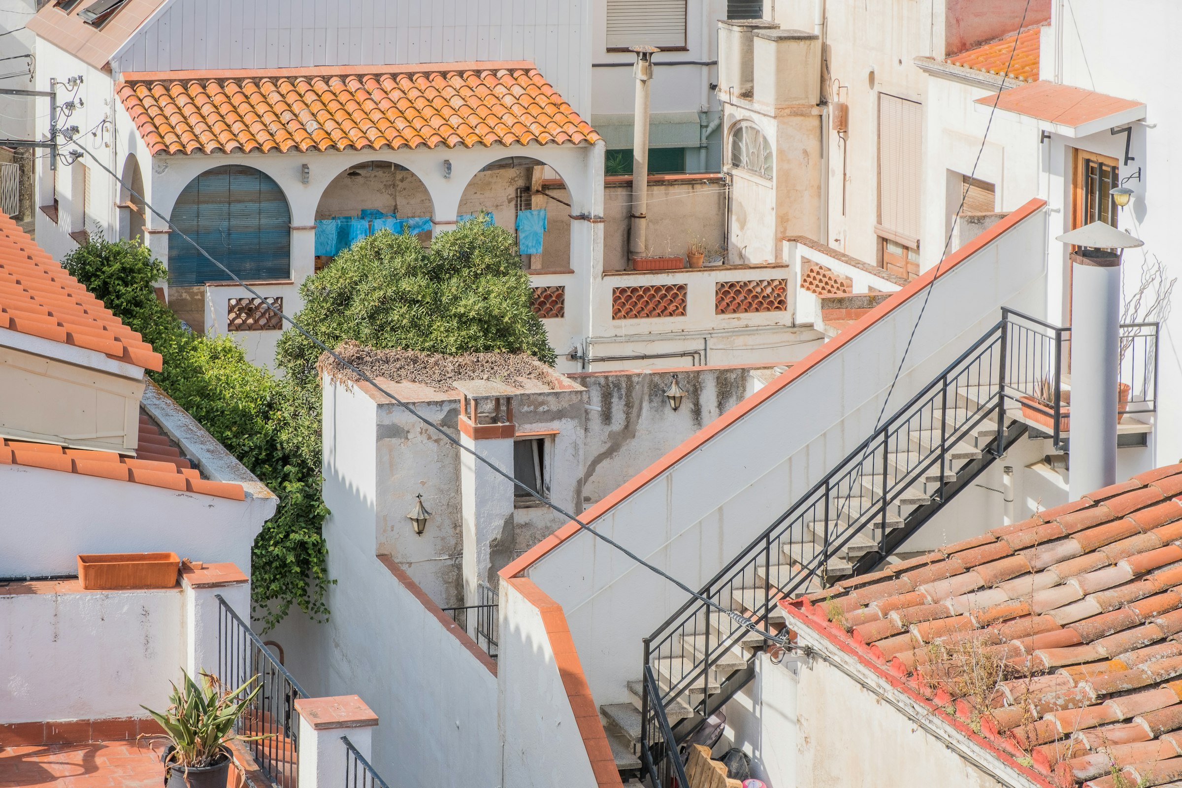 Terrazas y tejados de Canet de Mar